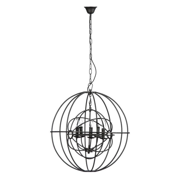 Eldridge 5 arm round pendant light