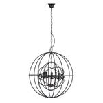 Eldridge 5 arm round pendant light-Wrenford & Co.-nirohome