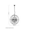 Eldridge 5 arm round pendant light-Wrenford & Co.-nirohome