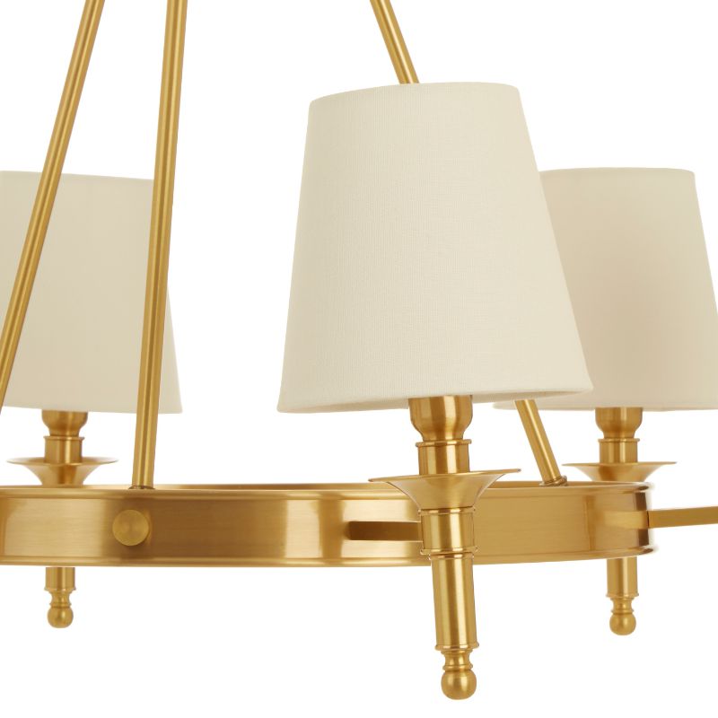 Ellison Traditional Chandelier With Empire Shades-Wrenford & Co.-3 Arm-nirohome