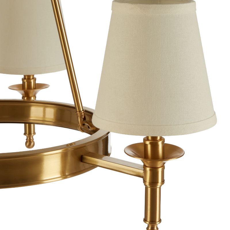 Ellison Traditional Chandelier With Empire Shades-Wrenford & Co.-3 Arm-nirohome