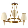 Ellison Traditional Chandelier With Empire Shades-Wrenford & Co.-3 Arm-nirohome
