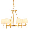 Ellison Traditional Chandelier With Empire Shades-Wrenford & Co.-3 Arm-nirohome