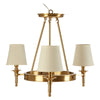 Ellison Traditional Chandelier With Empire Shades-Wrenford & Co.-3 Arm-nirohome