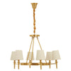 Ellison Traditional Chandelier With Empire Shades-Wrenford & Co.-6 Arm-nirohome