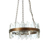 Emery Acrylic Rod Chandelier With Copper Band-Wrenford & Co.-nirohome