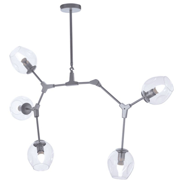 Estela 5 Bulb Adjustable Celestial Chandelier