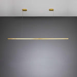 Fairfield LED Linear Pendant Contemporary Brass-Mullan Lighting-Polished Brass-100cm-nirohome