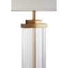 Floyd Glass Tube Table Lamp With Gold Finish & Tapered Fabric Shade-Niro Home-nirohome