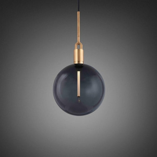 Buster + Punch Large Forked Pendant with Smoked Glass Globe