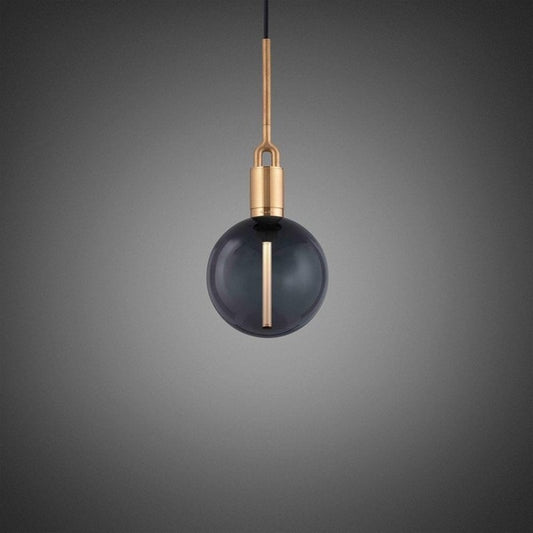 Buster + Punch Medium Forked Pendant with Smoked Glass Globe