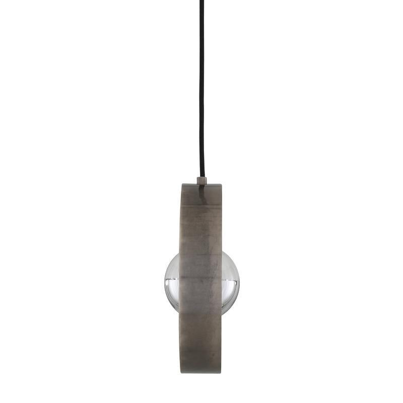 Fossa Modern Circular Brass Pendant Light 24cm-Mullan Lighting-100cm-nirohome