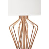 Garrison Geometric Bronze Table Lamp With Marble Base & Fabric Shade-Niro Home-Black-nirohome