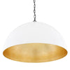 Goma Pendant With White Dome and Gold Leaf-Mullan Lighting-100cm-nirohome