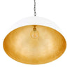 Goma Pendant With White Dome and Gold Leaf-Mullan Lighting-100cm-nirohome