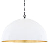 Goma Pendant With White Dome and Gold Leaf-Mullan Lighting-100cm-nirohome