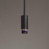 Graphite Exhaust Pendant With Linear Knurl Detailing-Buster + Punch-Brass-nirohome