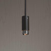 Graphite Exhaust Pendant With Linear Knurl Detailing-Buster + Punch-Brass-nirohome