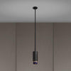 Graphite Exhaust Pendant With Linear Knurl Detailing-Buster + Punch-Burnt Steel-nirohome