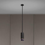 Graphite Exhaust Pendant With Linear Knurl Detailing-Buster + Punch-Burnt Steel-nirohome