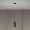 Graphite Exhaust Pendant with Cross Knurl Detailing-Buster + Punch-Smoked Bronze-nirohome