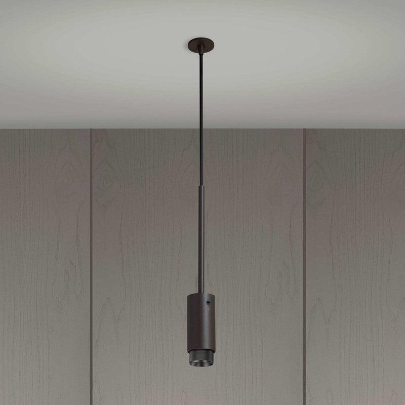 Graphite Exhaust Pendant with Cross Knurl Detailing-Buster + Punch-Smoked Bronze-nirohome