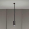 Graphite Exhaust Pendant with Cross Knurl Detailing-Buster + Punch-Steel-nirohome