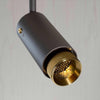 Graphite Exhaust Spotlight With Linear Knurl Pattern-Buster + Punch-Brass-nirohome