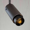 Graphite Exhaust Spotlight With Linear Knurl Pattern-Buster + Punch-Brass-nirohome