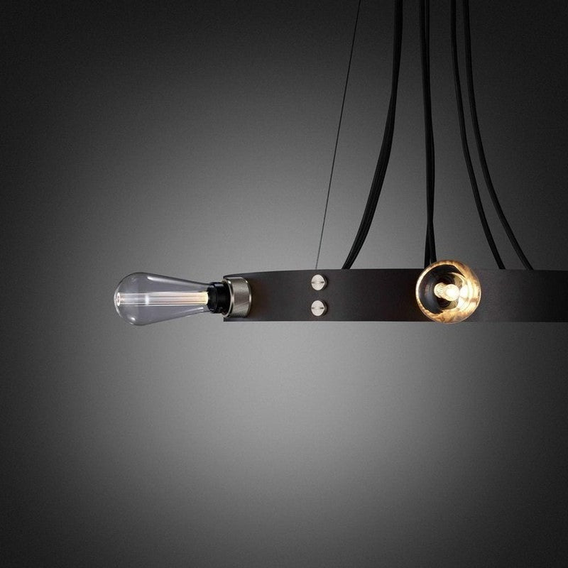 Graphite Hero Multi Pendant Chandelier-Buster + Punch-Smoked Bronze-nirohome