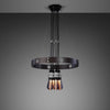 Graphite Hero Multi Pendant Chandelier-Buster + Punch-Steel-nirohome