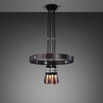 Graphite Hero Multi Pendant Chandelier-Buster + Punch-Steel-nirohome