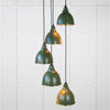 Hammered Brass Brindley Cluster Pendant-From The Anvil-Heath-nirohome