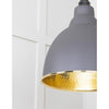 Hammered Brass Brindley Pendant-From The Anvil-Brass-nirohome