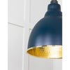 Hammered Brass Brindley Pendant-From The Anvil-Brass-nirohome