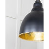Hammered Brass Brindley Pendant-From The Anvil-Brass-nirohome