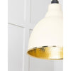 Hammered Brass Brindley Pendant-From The Anvil-Brass-nirohome