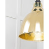 Hammered Brass Brindley Pendant-From The Anvil-Brass-nirohome