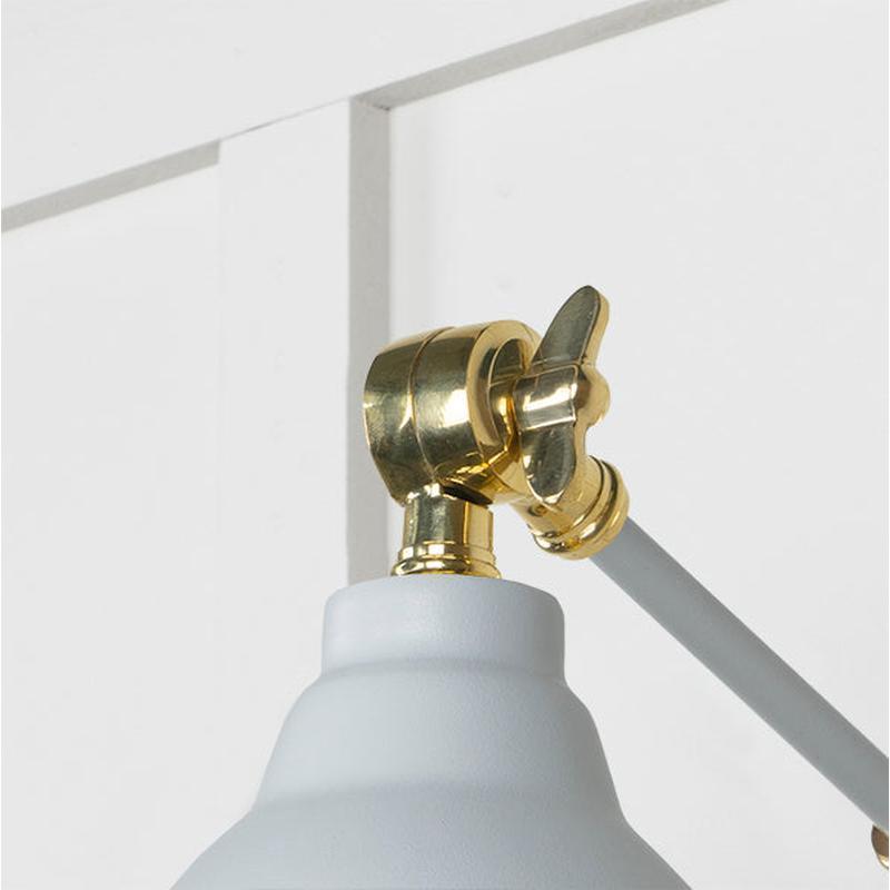 Hammered Brass Brindley Wall Light-From The Anvil-Brass-nirohome