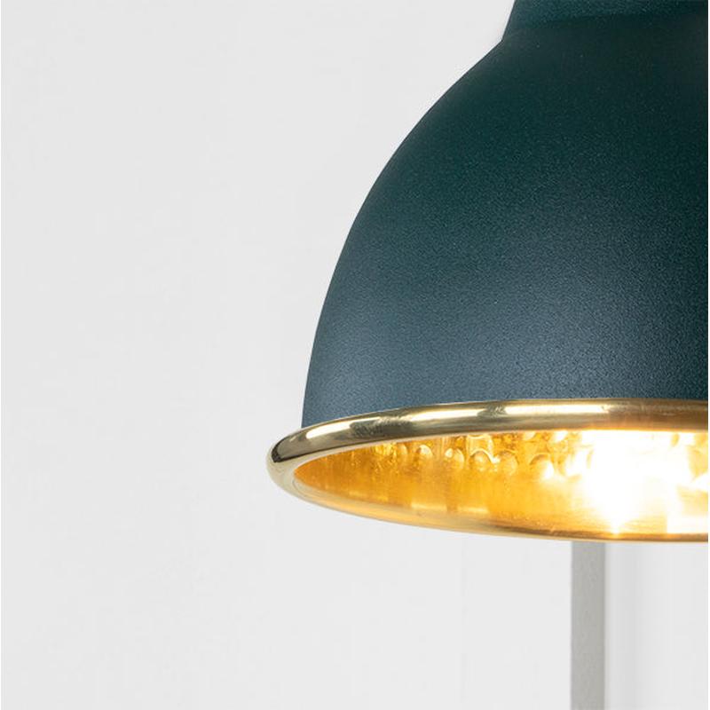 Hammered Brass Brindley Wall Light-From The Anvil-Brass-nirohome