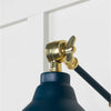 Hammered Brass Brindley Wall Light-From The Anvil-Brass-nirohome