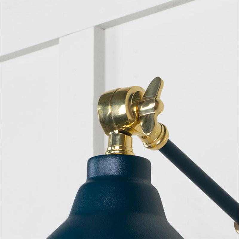 Hammered Brass Brindley Wall Light-From The Anvil-Brass-nirohome