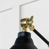 Hammered Brass Brindley Wall Light-From The Anvil-Brass-nirohome