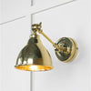 Hammered Brass Brindley Wall Light-From The Anvil-Brass-nirohome
