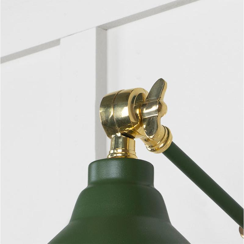 Hammered Brass Brindley Wall Light-From The Anvil-Brass-nirohome