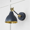 Hammered Brass Brindley Wall Light-From The Anvil-Brass-nirohome