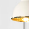 Hammered Brass Brindley Wall Light-From The Anvil-Brass-nirohome