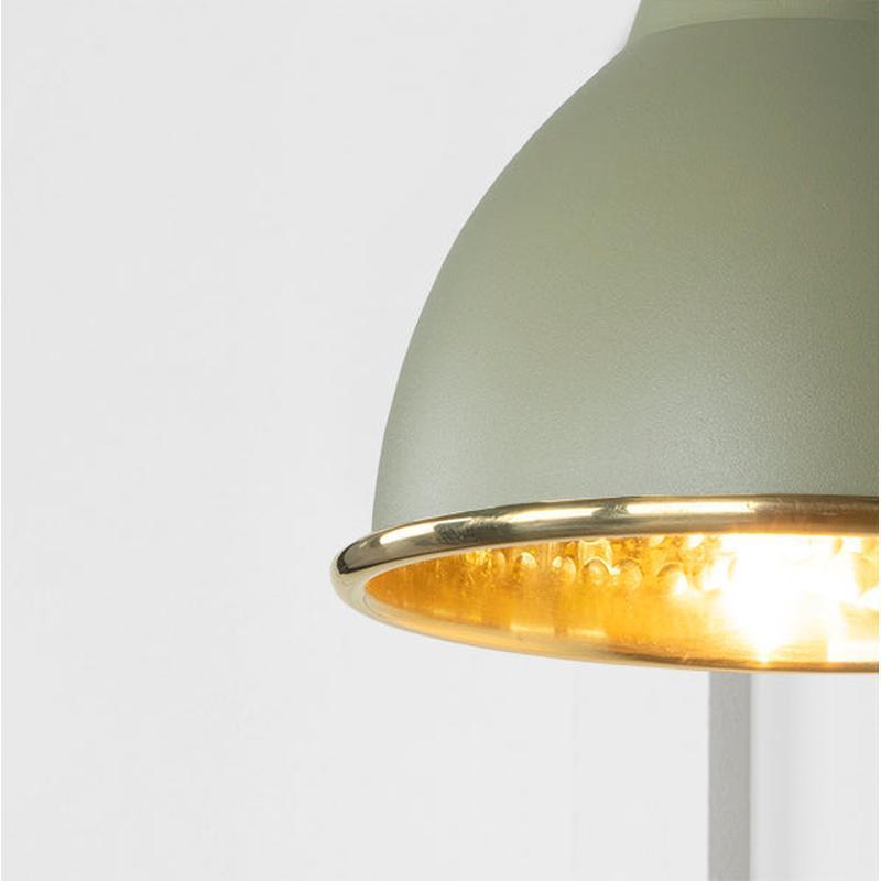 Hammered Brass Brindley Wall Light-From The Anvil-Brass-nirohome