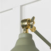 Hammered Brass Brindley Wall Light-From The Anvil-Brass-nirohome