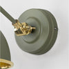 Hammered Brass Brindley Wall Light-From The Anvil-Brass-nirohome